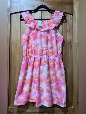 The Children’s Place “Yreka Pink” Eyelet Ruffle Dress NWT